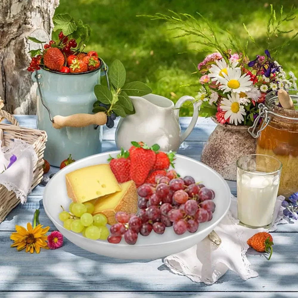 Aluminum Alloy Camping Plate Food Serving Dish Snack Dish Dessert Tray for Picnic
